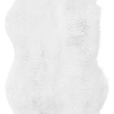 Auckland Luxury Faux Fur Sheepskin Soft Cosy Shaggy Rug Mat in Pink, Silver White