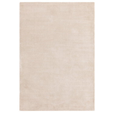 Rowan Oyster Hand-Woven Soft Silky Striped Rug