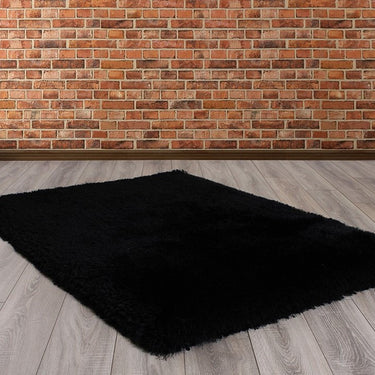 Mayfair Modern High Pile Thick Luxurious Plain Shaggy Rug in Black, Red, Mink, Silver, Ivory, Mauve, Green, Grey, Natural, Pink and Ochre