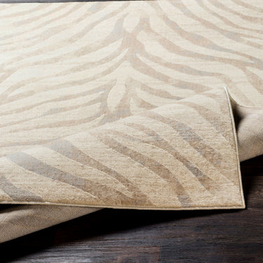 City Animal Print Zebra Boho Beige Rug