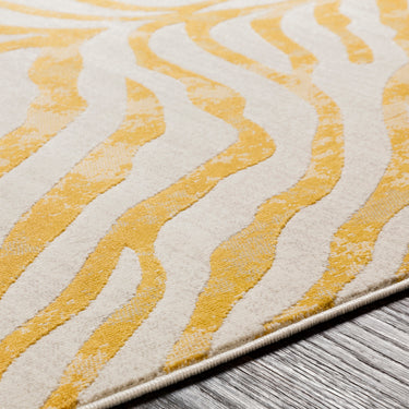 City Animal Print Zebra Boho Runner Yellow