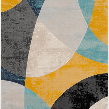 City Modern Skandi Blue, Aqua & Light Slate Rug - Large Plus 160x220 cm (5'3'' x 7'3'')
