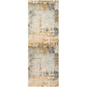 City Abstract Marble Runner Modern Yellow, Mustard & Aqua Rug - Runner 80x220 cm (2'7'' x 7'3'')