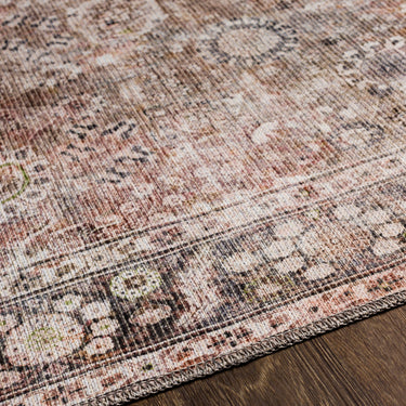 Colin Vintage Traditional Washable Runner Brown