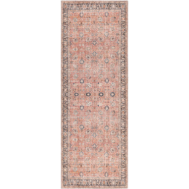 Colin Vintage Traditional Washable Runner Orange