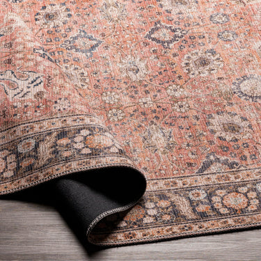 Colin Vintage Traditional Washable Runner Orange