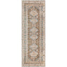 Colin Vintage Traditional Washable Runner Oriental Brown, Light Beige & Blue Rug - Runner 80x220 cm (2'7'' x 7'3'')