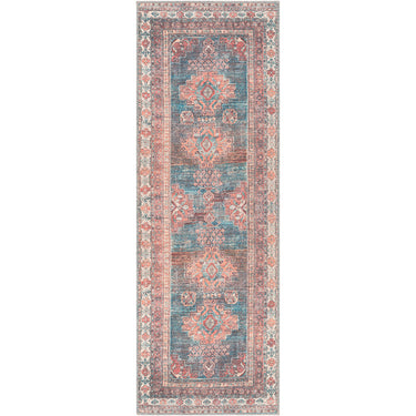 Colin Vintage Traditional Washable Runner Pink