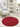 Origins My Red Washable Non-Slip Polypropylene Shaggy Rug