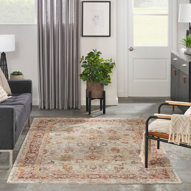 Nourison Sahar Elegance SHR02 Ivory Persian Traditional Vintage Floral Rug