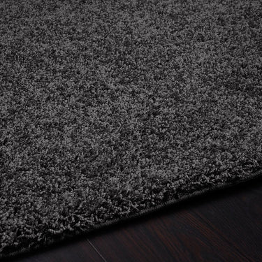 Origins My Charcoal Grey Washable Non-Slip Polypropylene Shaggy Rug