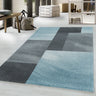 Efor Blocks Blue Polypropylene Geometric Modern Rug 200x290 cm