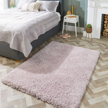 Origins Chicago Lilac Handmade Shaggy Textured Round Rug