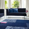 Asiatic London Tate Blocks Navy Blue Hand-Carved Wool Viscose Geometric Rug - Medium 120x170 cm (4'x5'6")