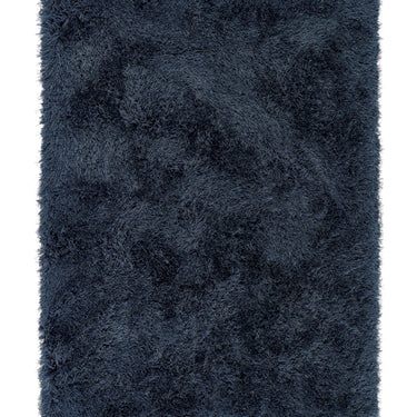 Origins Extravagance High Pile Fluffy Navy Blue Shaggy Modern Plain Rug