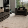 Eaton Rug Modern Geometric Hand Woven Silky Viscose Metallic Sheen Super Soft Sand Beige Rug - XX-Large 240x340 cm (8'x11'2")