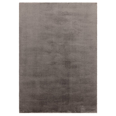 Asiatic London Como Ultra Soft Silky High Shine Velvety Charcoal Jute Shaggy Textured Rug