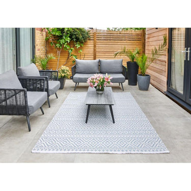 Jazz Indoor Outdoor Rug Garden Bedroom Living Room Patio Boho Flatweave Rug by Concept Looms