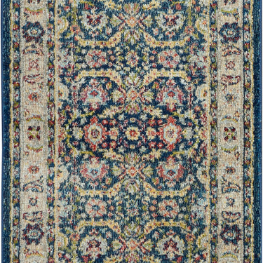Nourison Ankara Vintage Antique Traditional ANR13 Rug in Navy Blue Multi  61 x 183 cm
