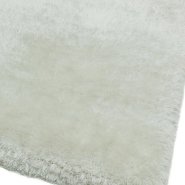Plush Plain Shaggy High Pile Thick Silky Fluffy Soft Hand Woven White Rug