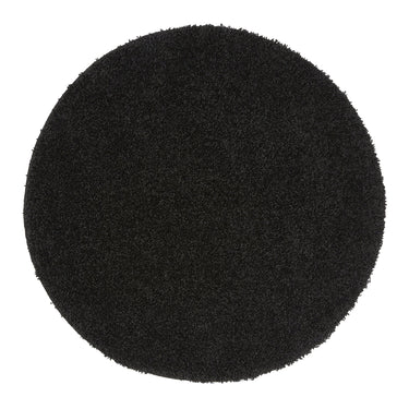 My Black Washable Non-Slip Polypropylene Shaggy Doormat