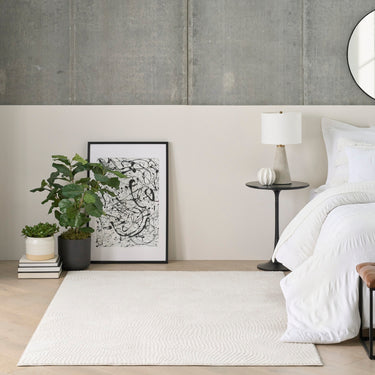 DKNY Central Park West CEP01 Ivory Jute Abstract Textured Rug