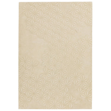 Starburst Hand Made Wool Natural Rug in 160 x 230 cm