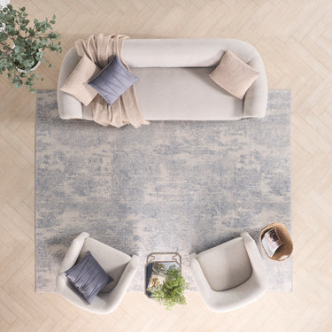 Nourison Exhale EXL01 Lattice Pattern Grey Polypropylene Abstract Textured Rug