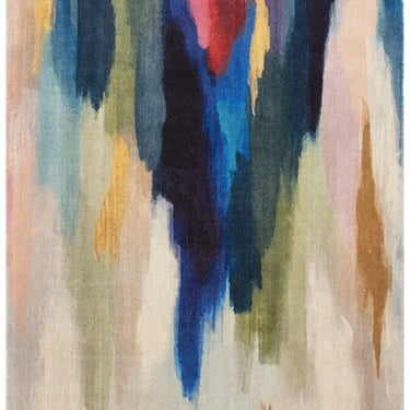 Vision Pigment Wool Pictorial Ombre Effect Hand Tufted Short Pile Modern Abstract Rug in Multi Colours