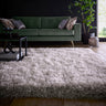 Phoenox Origins Extravagance High Pile Fluffy Silver Shaggy Modern Plain Rug - 60x120cm (2x4')