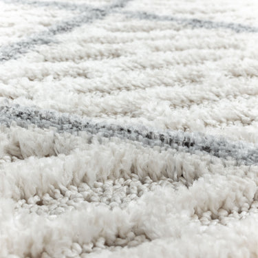 Ayyildiz Pisa Stylish 3D Tufted Soft Cream Hand-Carved Wool Polypropylene Geometric Rug 80x150 cm