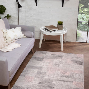Modern Odyssey Spectrum Abstract Pink Rug Small 60x110 cm