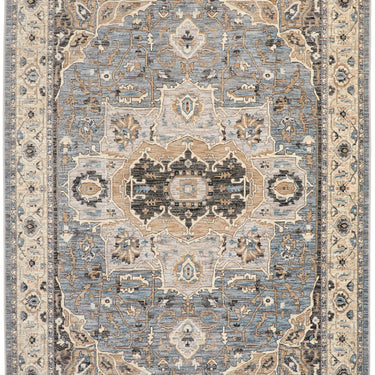 Consept Looms Legacy LEG04 Medallion Classic Blue Beige Cotton Persian Oriental Traditional Rug
