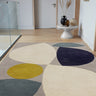 Asiatic London Reef Mid Century Grey Teal Handmade Wool Geometric Rug - RF25 Teal - Medium 120x170 cm (4'x5'6")