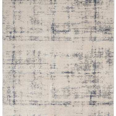 Rustic Textures RUS06 Modern Abstract Rug in Ivory Blue