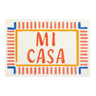 Dip and Drip Bathroom Mi Casa Washable Non-Slip Striped Bordered Rug 50x75 cm