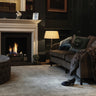 Darcy Smoke Striped Luxury Hand-Woven Wool Viscose Geometric Rug - Small 80x120 cm (2'6"x4')