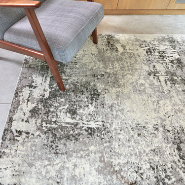 Rossa ROS03 Modern Abstract Rug in Grey
