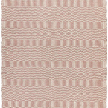 Sloan Hand Woven Flatweave Ethnic Rug in Soft Pink 200 x 290 cm