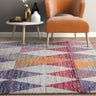 Muse MU24 Harlequin Modern Geometric Pink Multi Colours Rug - Small 80x150 cm (2'6"x5')