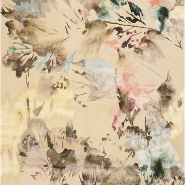 Prismatic Luxury Silky PRS15 Beige Multi By Wool Viscose Vintage Floral Rug
