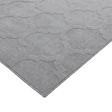Antibes Modern Contemporary Geometric 3D Effect Indoor Outdoor Trellis Flatweave Rug