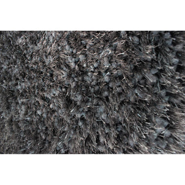 Lush Soft Silky Quality Shaggy Charcoal Rug in 80 x 150 cm (2'6''x5'0'')