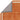 Albi Orange Hand Woven Hall 68x240 cm (2'3"x7'11") Runner Border Classic Plain Pure Wool Rug