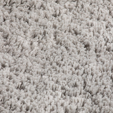 Esselle Larissa Ghost Grey Washable Non-Slip Polypropylene Shaggy Hallway Runner Rug