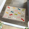 Howler and Scratch Pet Patterned Multibones Washable Non-Slip Hallway Runner Rug - 50x75 cm (1'7"x2'5")