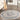Kashan VKA07 Medallion Bordered Classic Ivory Blue Polypropylene Persian Traditional Vintage Rug - Round 183x183 cm (6'x6')