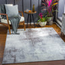 Wanderlust 2325 Grey Jute Abstract Scandi Rug - Medium 120x170 cm (4'x5'6")