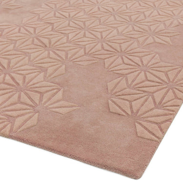Starburst Hand Made Wool Pink Rug