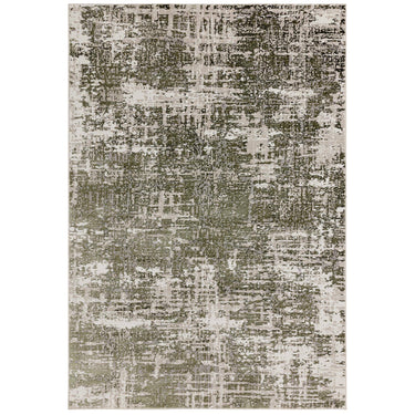 Asiatic London Stellar ST10 Silky Beige Green Polypropylene Abstract Textured Rug